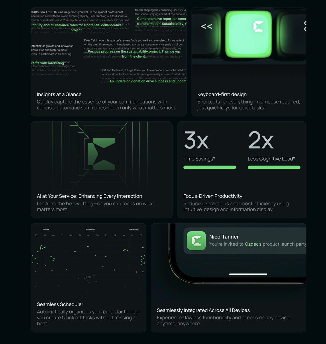 EmailByOzdec's tweet photo. You : So what exactly does ozdec do?

Us :
(warning) this image you are seeing is just a glimpse as the entire feature list might just blow your brains out) https://t.co/shOLmWZDAW