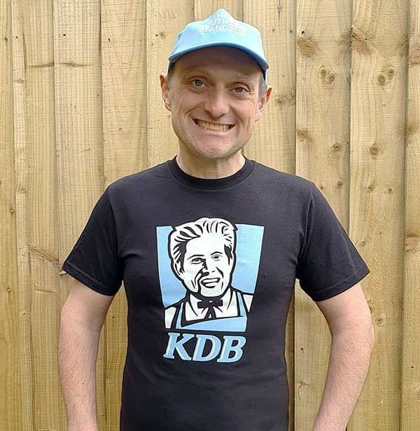 Sorry I balls up the stock on the tshirts of our new KDB design They are in stock online now buff.ly/3VYzlY1 Also available as a hoodie and kids version
