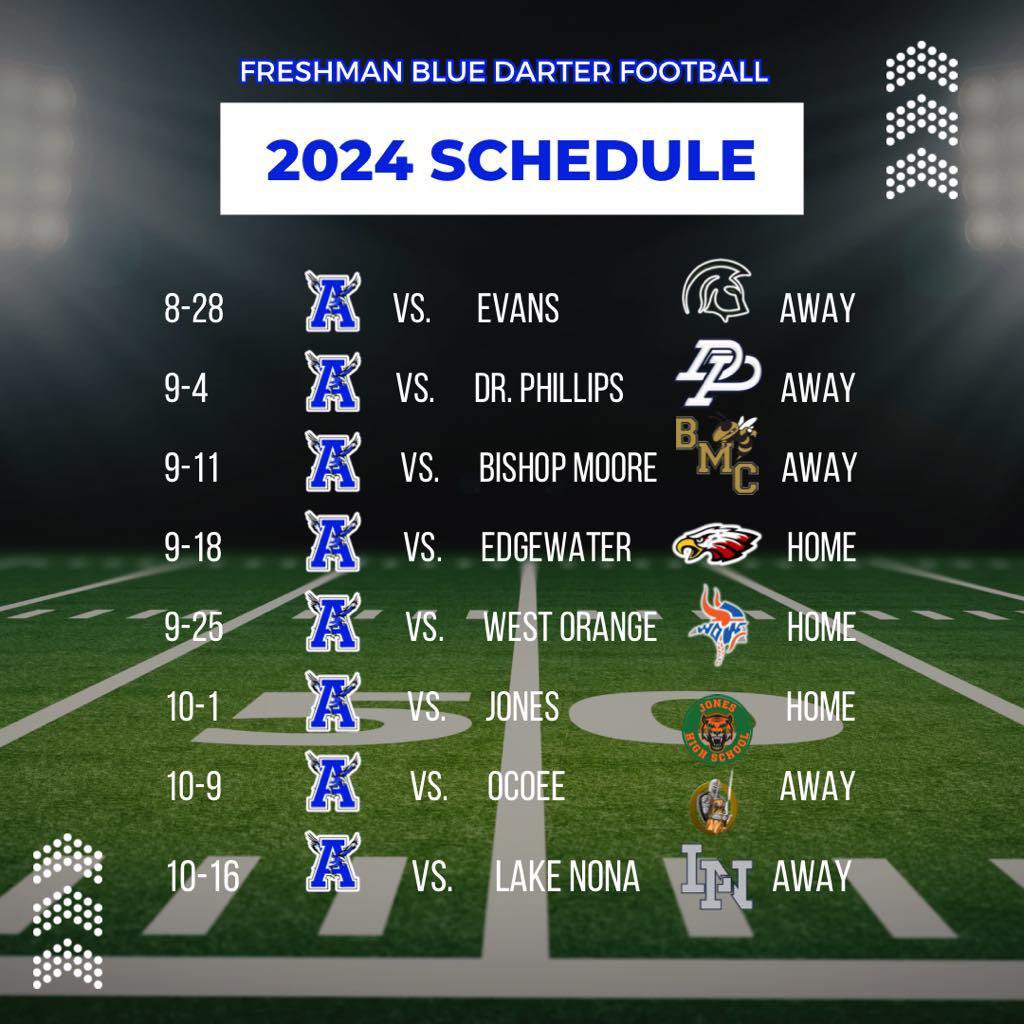 2024 Freshman Football Schedule