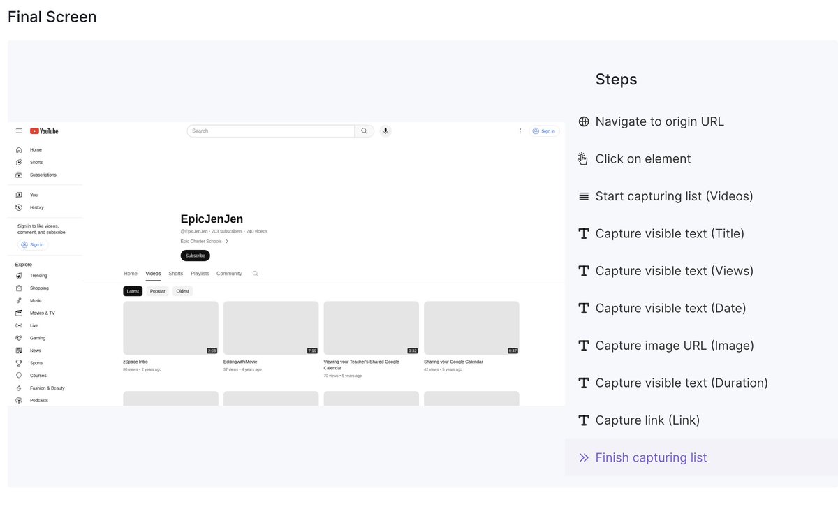 Day 11 of #100DaysOfAI 🧪 

Today I learned how to scrape the web using @BrowseAI 🤖

Here's what I scraped 🔽