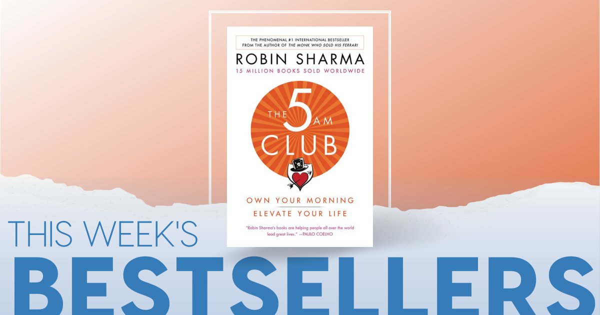 The ever-popular #The5AMClub by @RobinSharma hit the Canadian bestseller list again this week ☀️ Don't forget to pick up this fan-favourite along with this bestselling author's latest book, #TheWealthMoneyCantBuy!