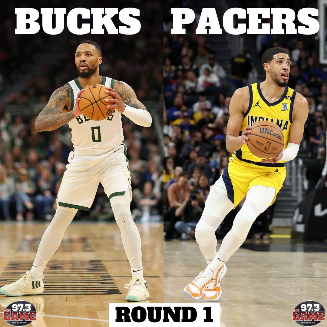 It's official. #3 Bucks vs. #6 Pacers in the first round of the playoffs.