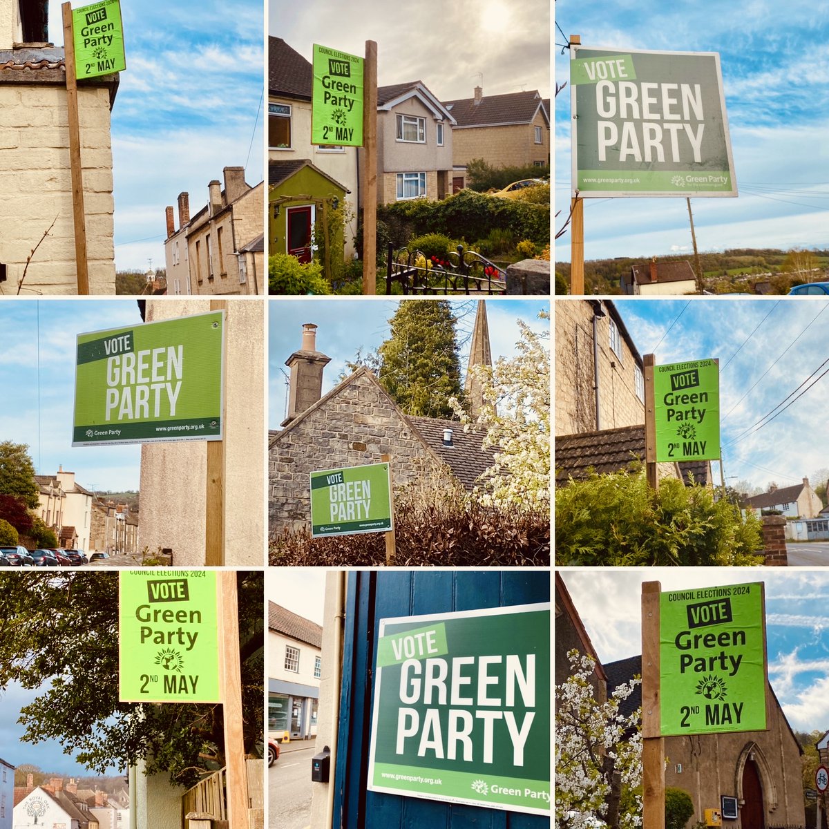 It's very cheering to see so many Vote Green boards appearing across the Wotton-under-Edge ward, ahead of the local elections. With so many candidates to choose from, every vote counts! There's still time to register to vote / apply for a postal vote: stroud.gov.uk/council-and-de…