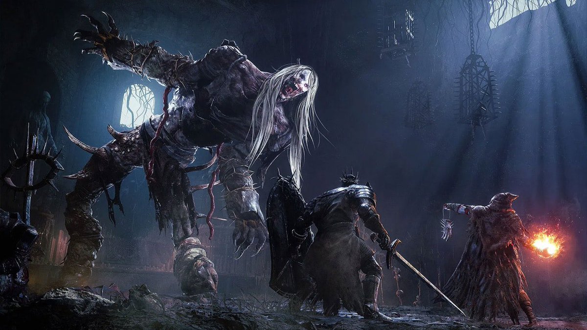 JustinMezzell's tweet photo. In my endless Soulsborne quest, finally knocked out Lords of the Fallen.

If you can bear with the drops in performance, it’s a mostly competent Soulslike that has some imaginative world building (a la Blasphemous). Pretty solid, though imperfect, dark fantasy adventure. https://t.co/gGcnJ9GzWB