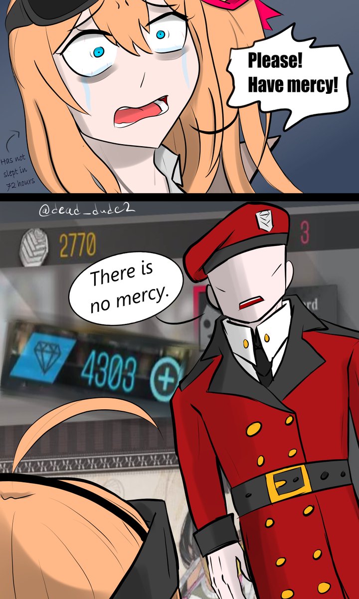 Average day for Kalina after doing combat reports #GirlsFrontline