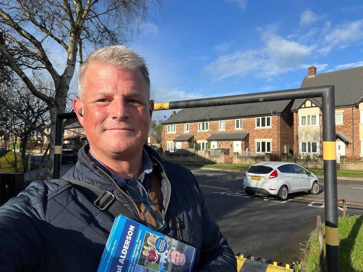 Great to be out campaigning for Cllr @PaulAlderson in Guiseley. A truly genuine man who cares about his community. Please support him at the election in May. He works so very hard.