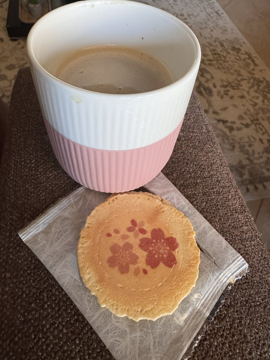 Just a #Coffee and a Japanese cookie