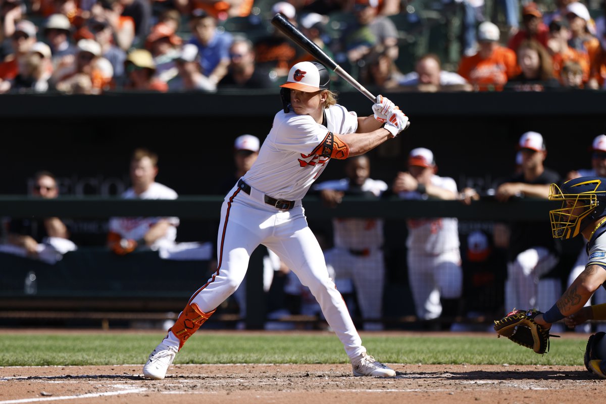 MLB's tweet photo. A moment Jackson Holliday will never forget. 🧡 https://t.co/RBDUZGw3mF