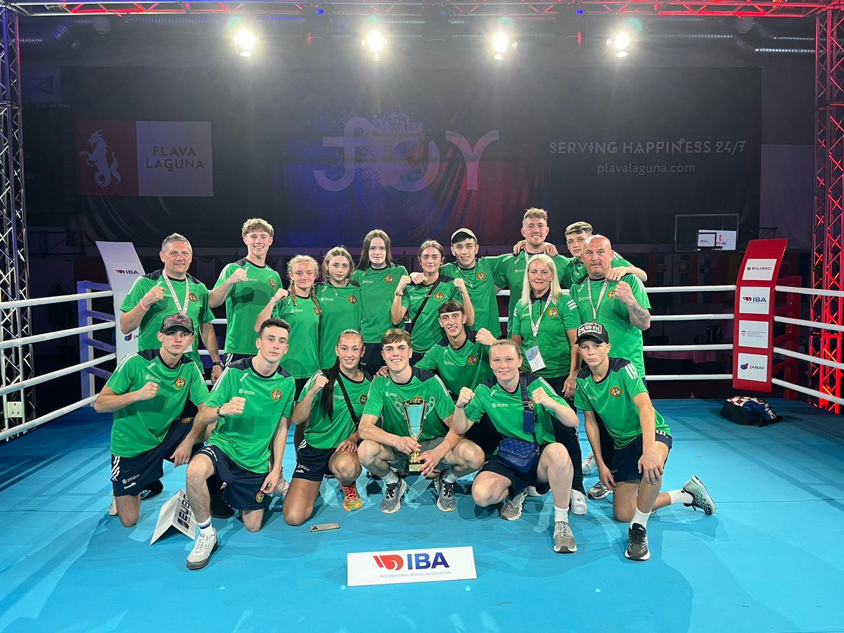 Ireland, with 3 🥇, 1 🥈and 2 🥉have come 3rd in the medals table at the European Youth Championships🥊 Congratulations to all members of the team - boxers, coaches and Team Manager, on a wonderful tournament🇮🇪