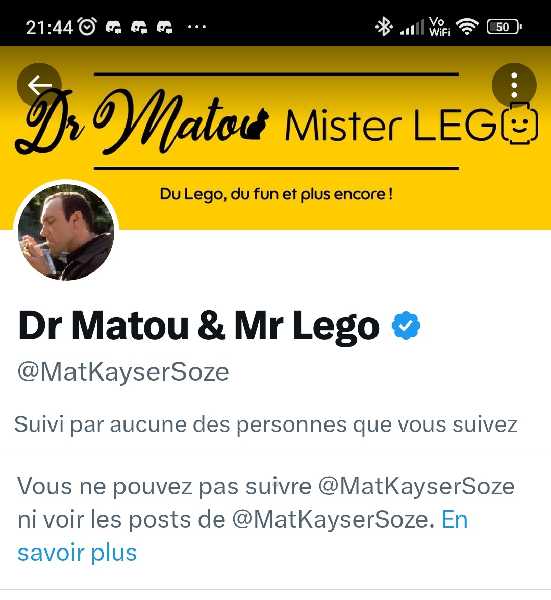 He ben il a le blocage rapide & fébrile Dr Matou. Pas à la hauteur du @ qu'il s'est choisi. Ni courage ni verve, un bien piètre @MatKayserSoze Un peu minable même : Kayser Soze qui encaisse pas la contradiction & ne sait répondre c'est un peu Darth Vader qui aurait peur du noir