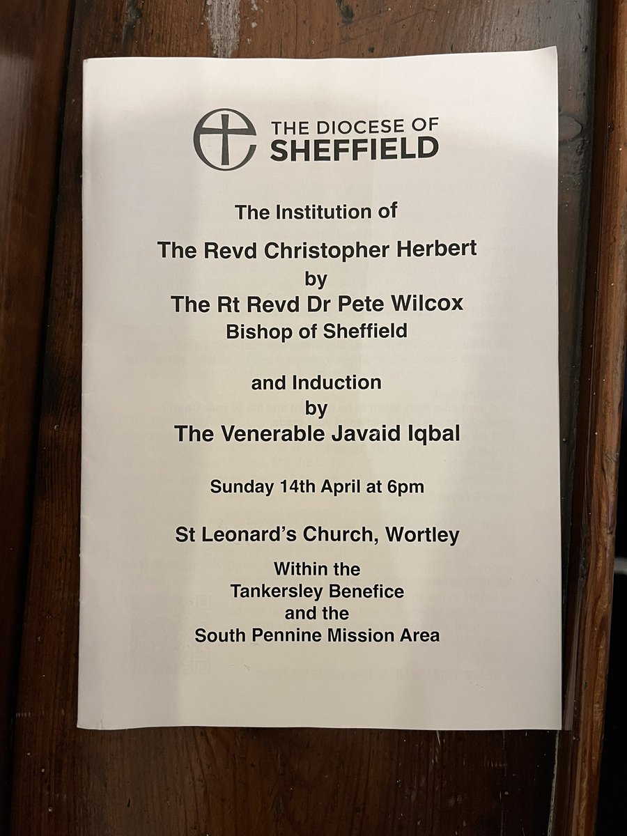 RevIqbal's tweet image. Delighted to induct Chris Herbert this evening in an uplifting worship service. #LightsforChrist @bluefin040 @DioceseofSheff