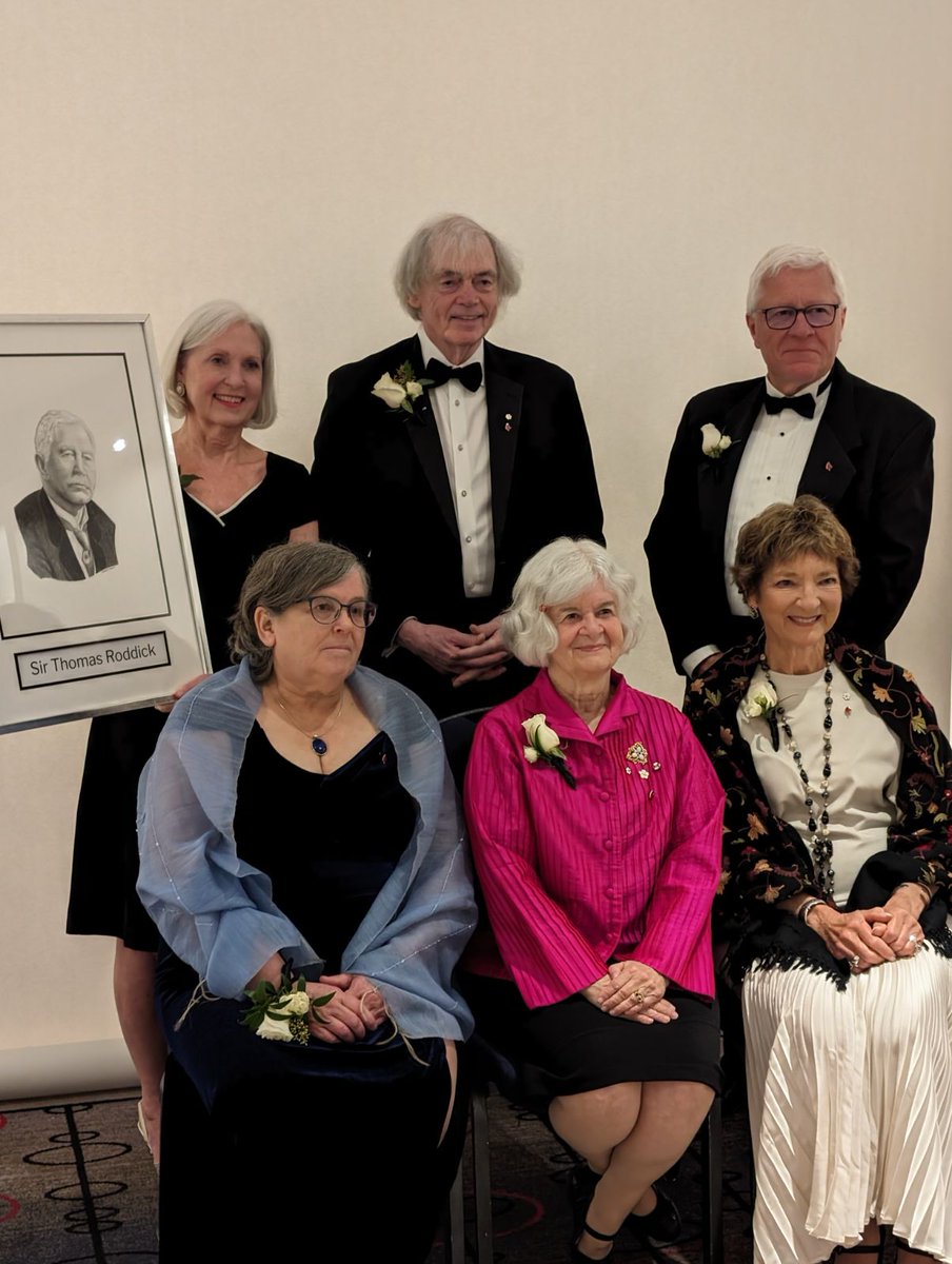 MedCouncilCan's tweet photo. The Late Sir Thomas Roddick was welcomed to the #CdnMedHallFame and celebrated for his dedication. Ms. @_Kate_Wood, President of @MedCouncilCan, graciously accepted the honor on his behalf at the @CndMedHallFame Induction Ceremony. Learn more: https://t.co/IE6XShTpgo
#CMHFInd2024 https://t.co/Uwnr5glVwN