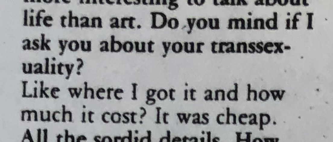 greer lankton in an interview with the east village eye, 1984