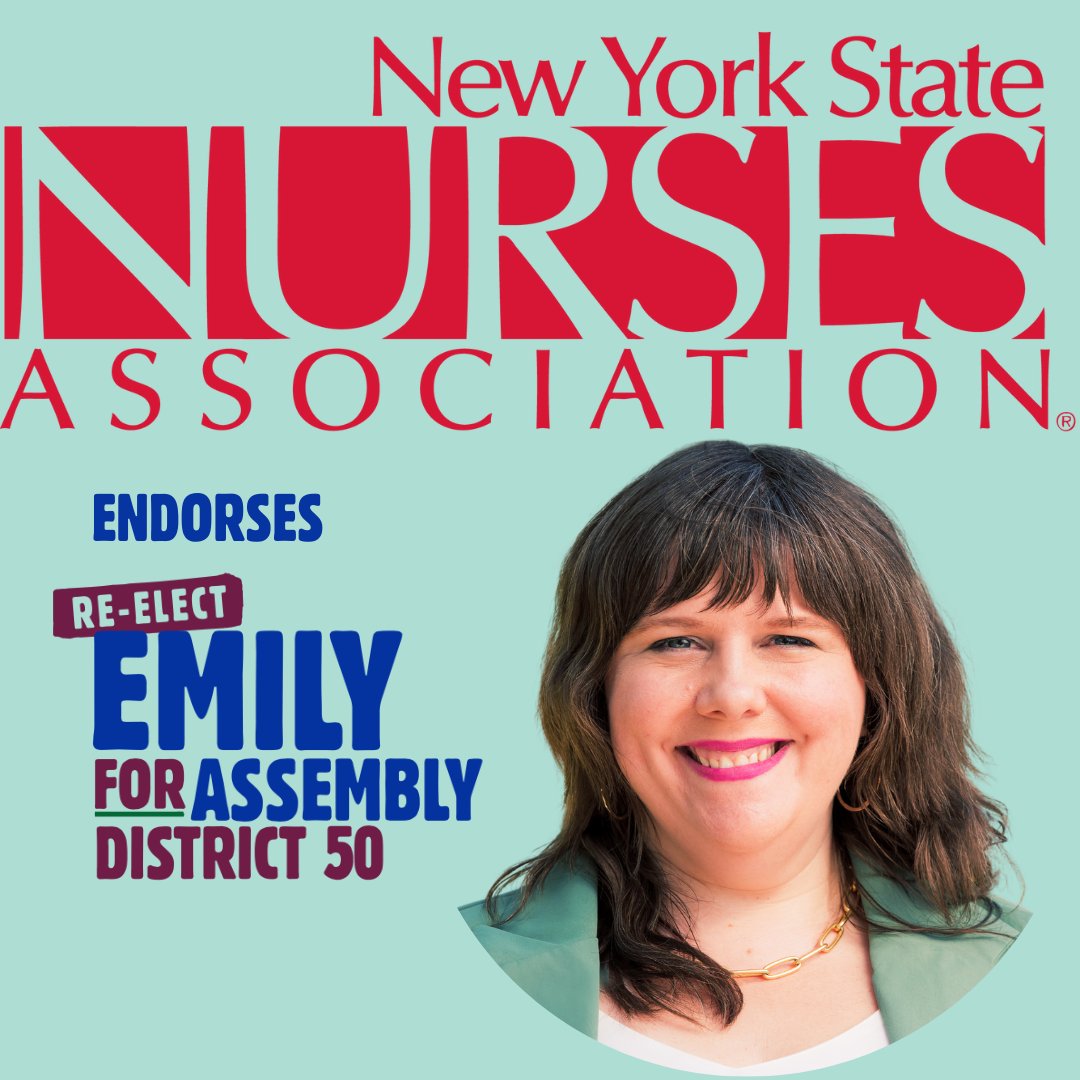 As the daughter and sister of nurses, this one means a lot. I'm so proud to recieve @nynurses' endorsement and look forward to continuing the fight for safe staffing + dignity on the job, investment in our safety net hospitals and the New York Health Act!