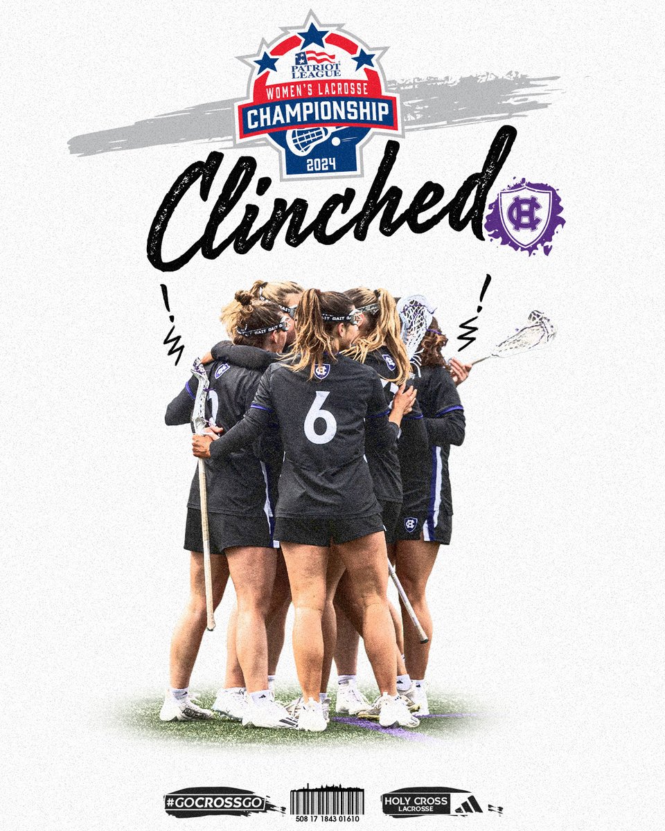 For the second year in a row, we have clinched a spot in the @PatriotLeague Championship! #GoCrossGo
