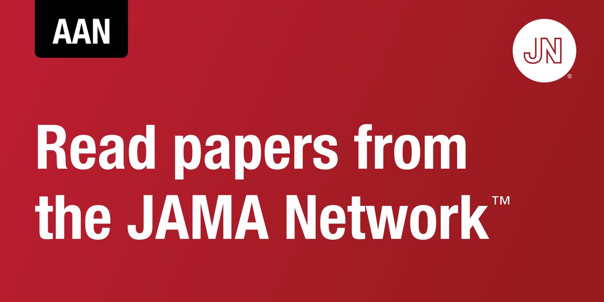 Sublingual Edaravone Dexborneol for the Treatment of Acute Ischemic Stroke: The TASTE-SL Randomized Clinical Trial, from JAMA Neurology, free to read online during #AANAM ja.ma/49wQScX