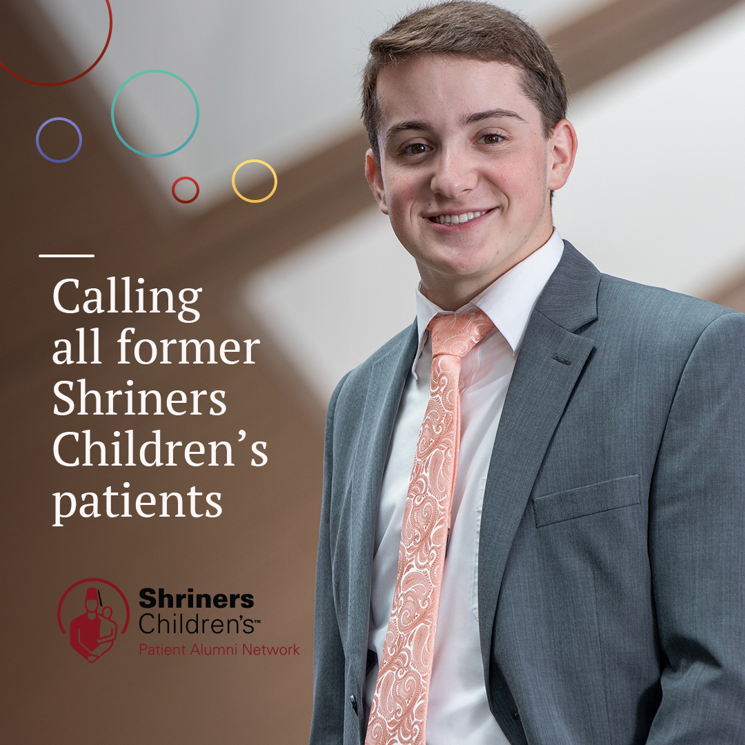 Are you a former Shriners Children's patient looking to connect with our healthcare system and other former patients? Learn more about our Patient Alumni network and sign up today: shrinerschildrens.org/en/news-and-me…