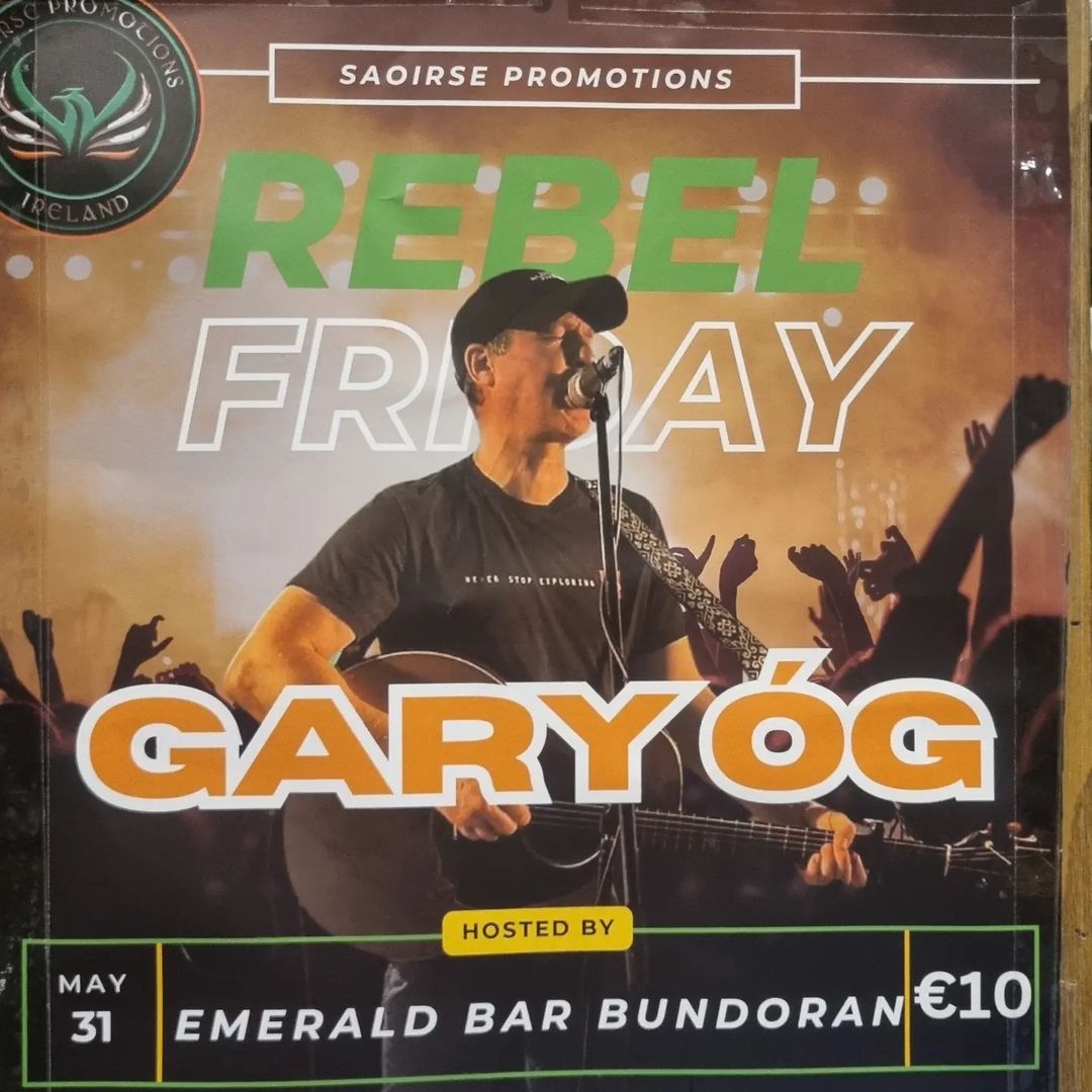 Gary's first gig in Bundoran, Donegal in many years. Get your tickets from the bar.