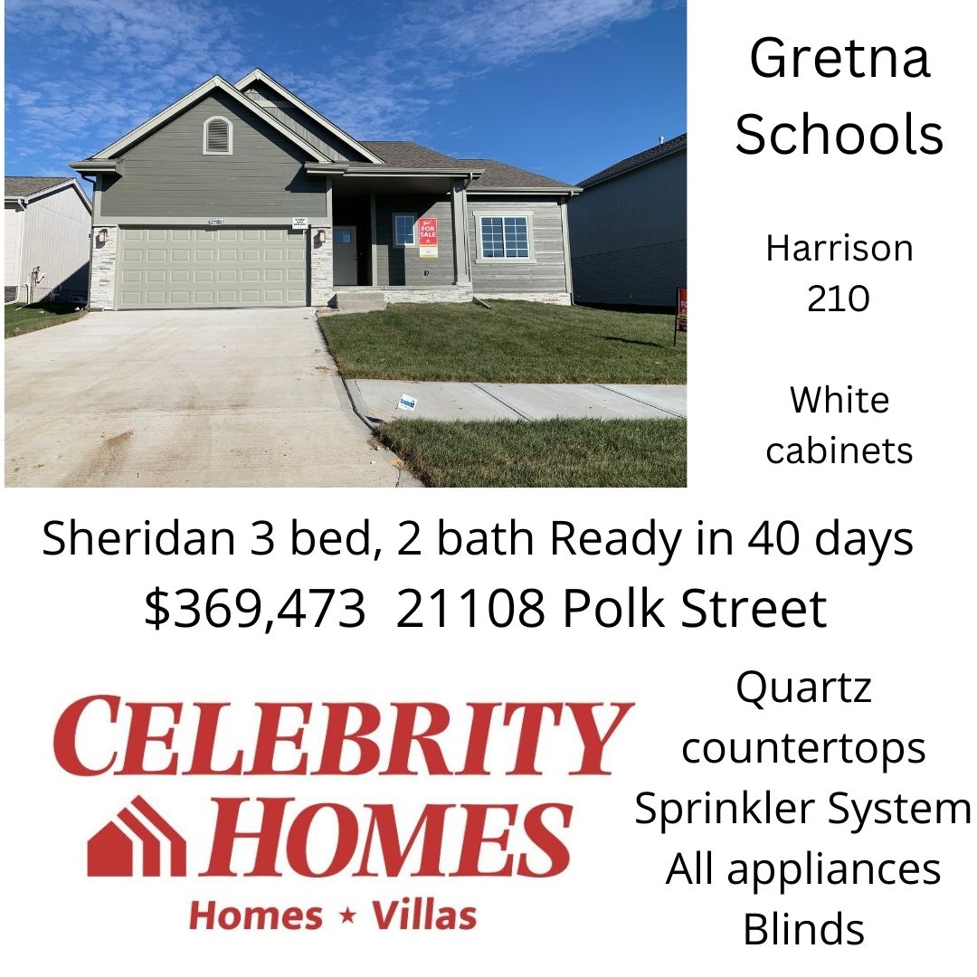 #homeforsale #southfacing #buynew #whitecabinets #newhome Call Monica to take a look! 402-689-3315 @CelebrityHmz