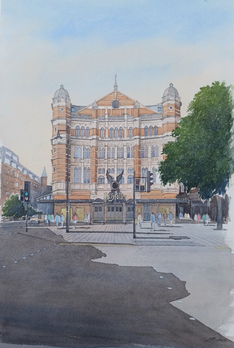 ' At the Palace ', London, England #watercolor #london #watercolour #architecture #art #arte @visitlondon @thePalacelondon