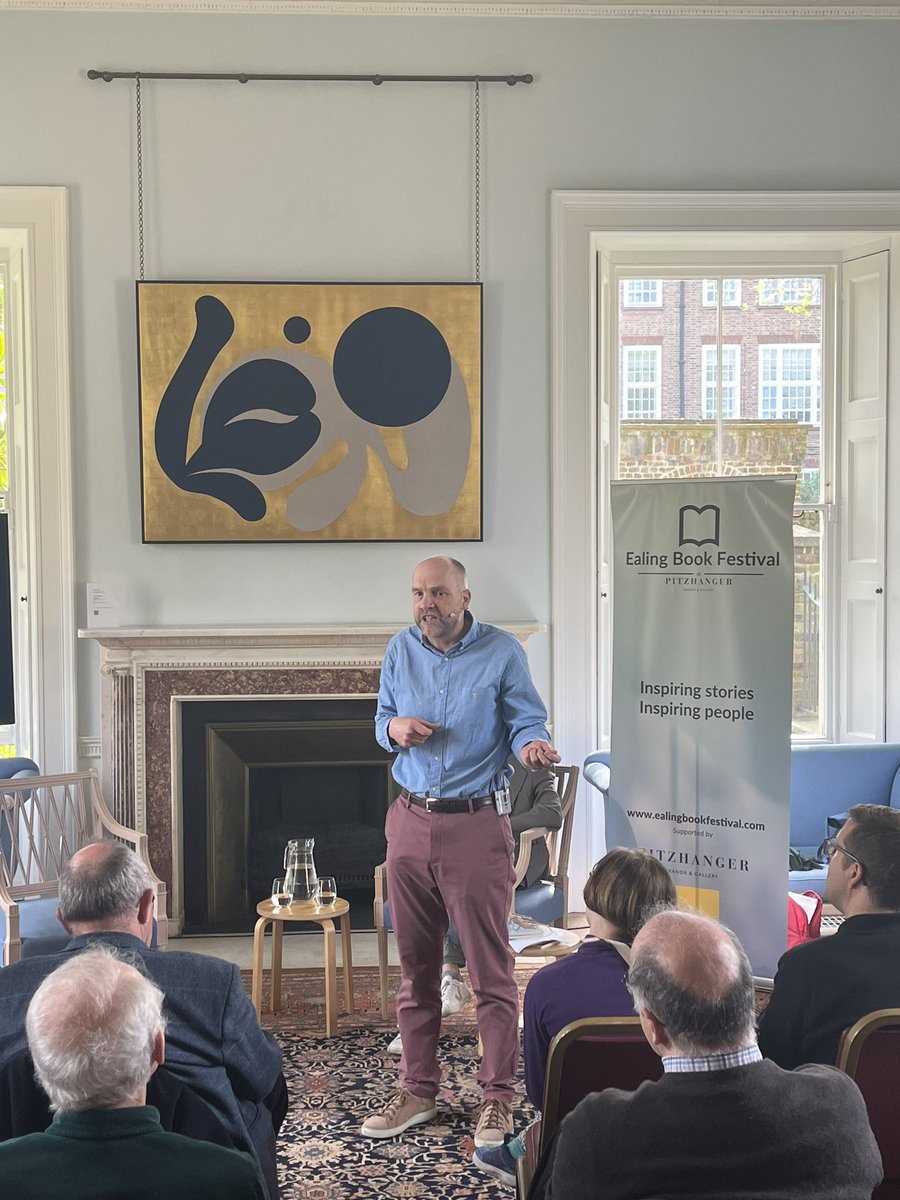 IanBurge's tweet photo. ….@spybrary hosted a spy fiction 🔎 panel with Charlotte Philby, @alex_gerlis and @JakeKerridge. James Pendle and Lisa Kelly hosted a poetry event. We were joined by @johnboyne. And Roxy Music’s @philmanzanera played for us 🎸 

Simply incredible.

#EalingBookFestival https://t.co/Xwn3anTKAF