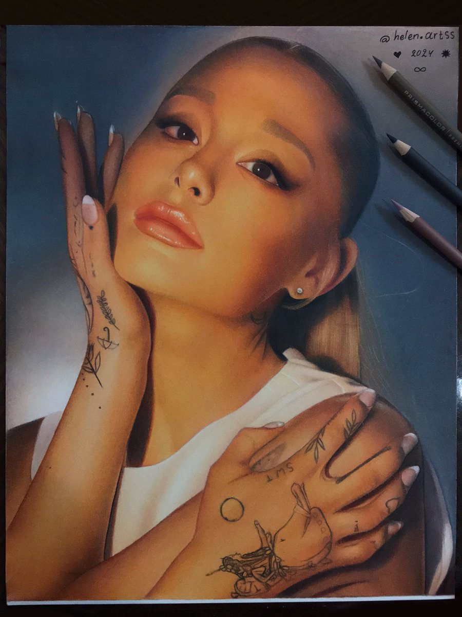 New art ☀️ ARIANA GRANDE ☀️ by helen.artss #arianagrande #arianagrandedrawing #arianagrandefanart #helenartss #helenkhan #drawing #wip