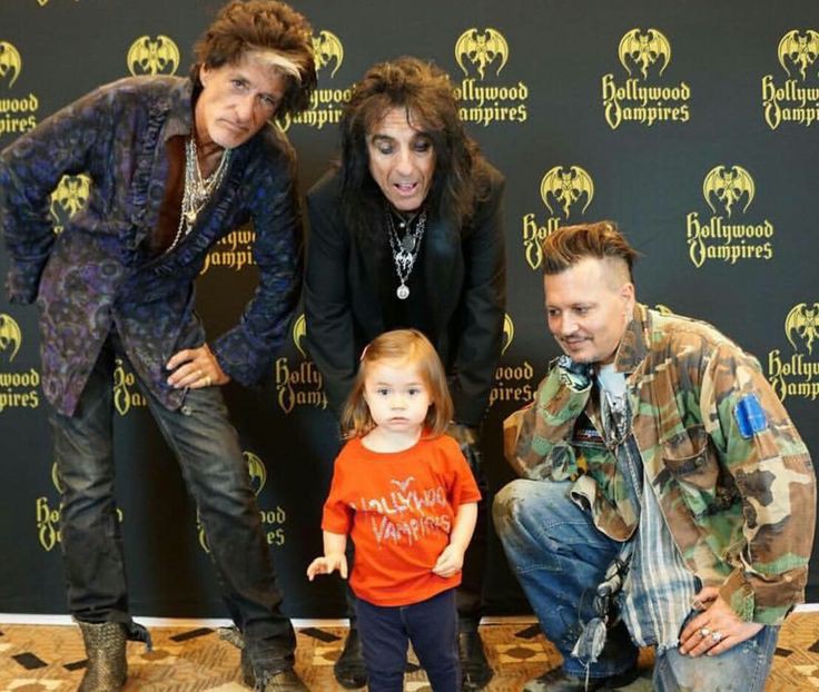 The Newest member of the #HollywoodVampires . What position should this cutie play #JohnnyDepp #AliceCooper #JoePerry #JohnnyDeppIsLoved #IStandWithJohnnyDepp