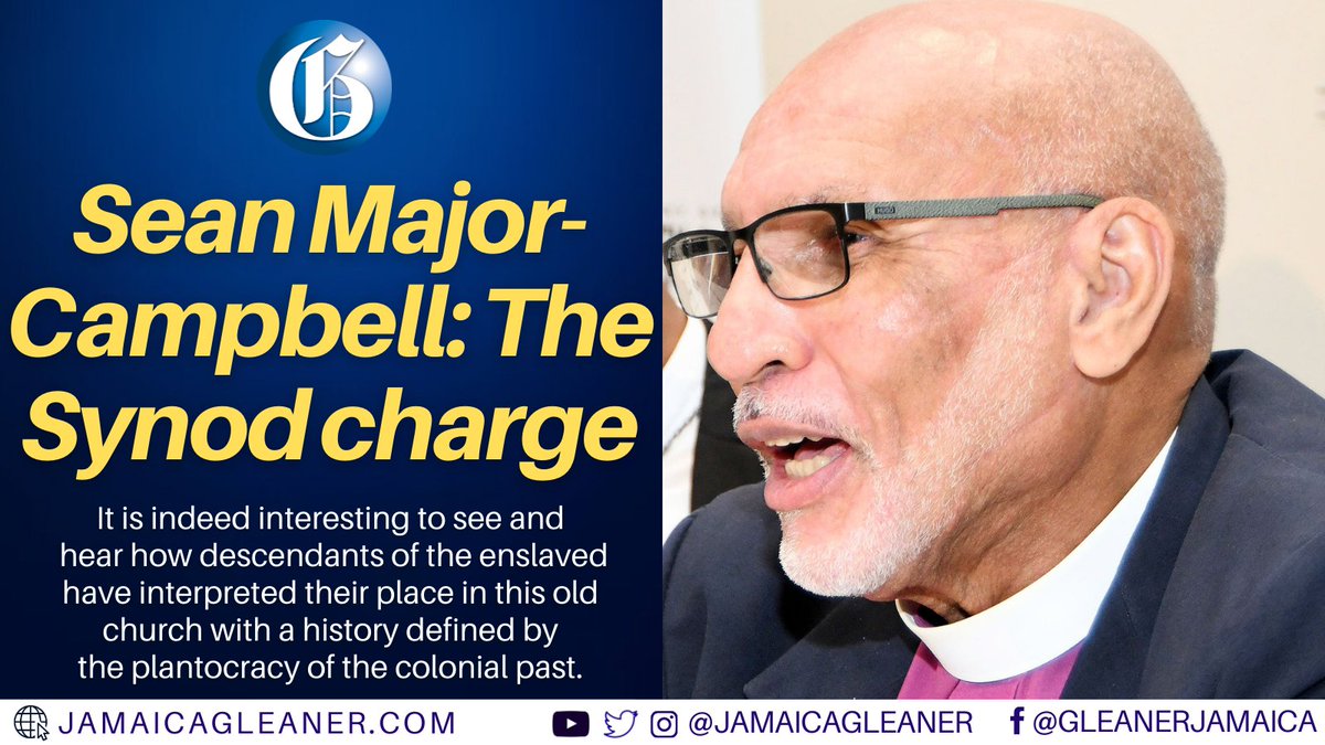 One of the oldest institutions in Jamaica is the synod of the Anglican Church. And it is to be noted that this is not referring to a synod of the Church of England, but of the Jamaican Church. Read more: jamaica-gleaner.com/article/news/2… #GLNROped