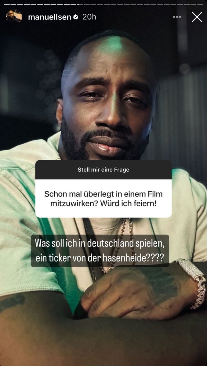 Obwohl er als Kind bürgerlicher Eltern aufgewachsen ist, spielt er sein Leben lang diesen Ticker von der Hasenheide aber „Deutschland“ ist schuld, dass er in einem Film nur die Rolle bekäme.