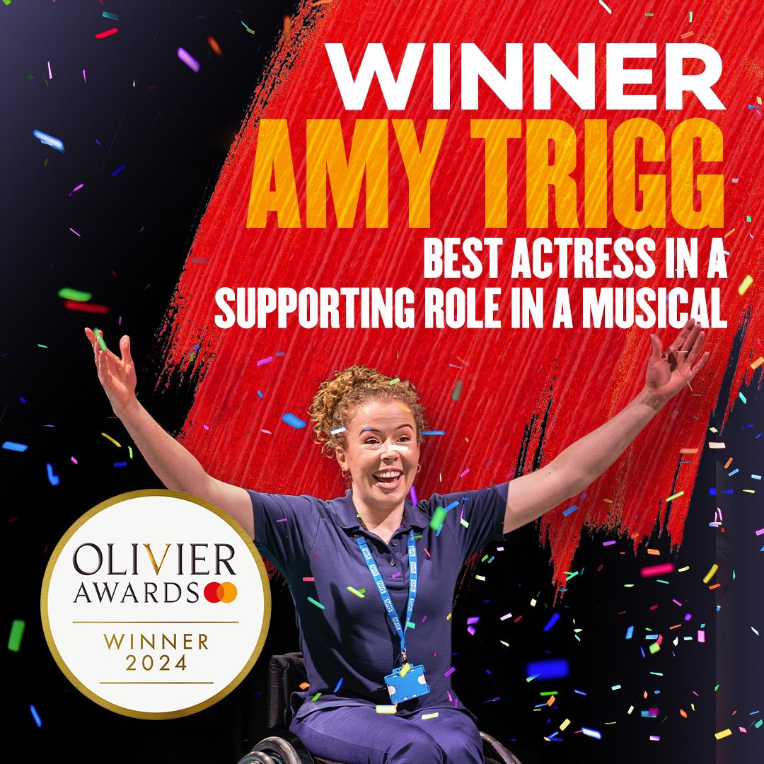 We’re ecstatic that our very own Amy Trigg has taken home the award for Best Actress in a Supporting Role in a Musical at this year’s @OlivierAwards. ✨ #TheLittleBigThings