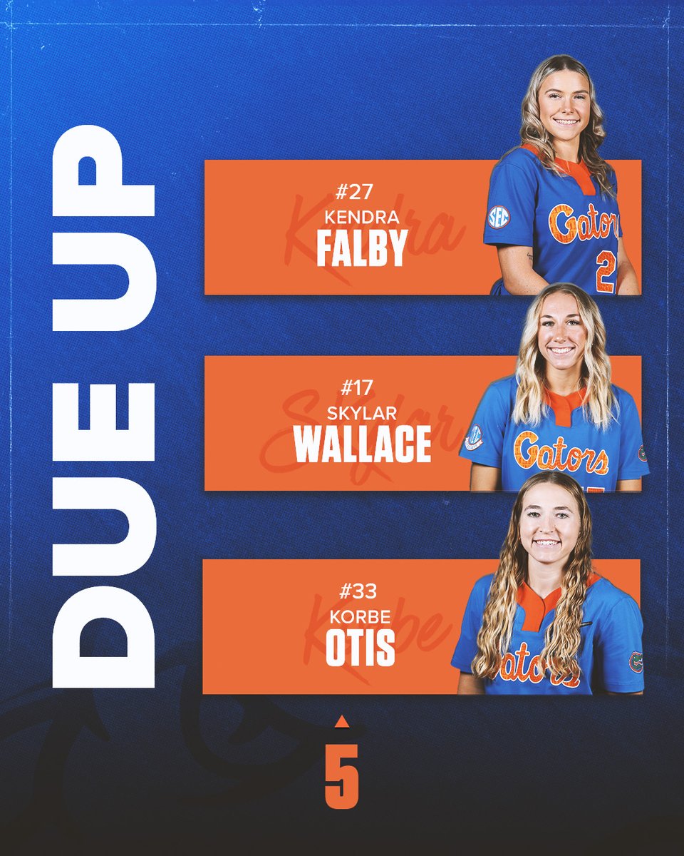 Back to the top of the lineup for the fifth 🔄 #GoGators