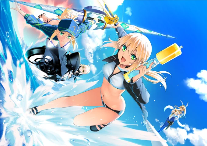 #気温が高いので気が早いが水着絵が見たい再掲ばっかですけども。 