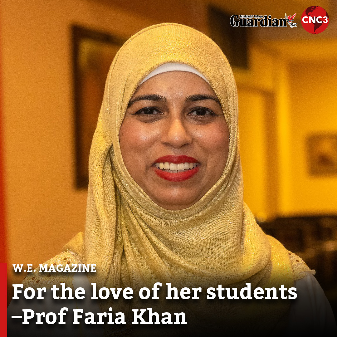 “You know, as teachers, on a daily basis we motivate, inspire, and encourage our students to do their best, but this time it was my students who motivated, inspired, and encouraged me to write my first book…” —Professor Faria Khan For more… guardian.co.tt/article/for-th…