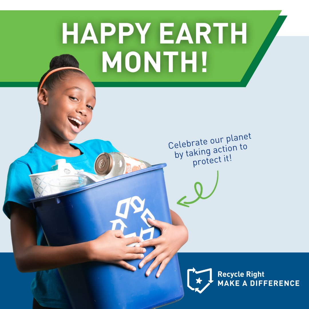 April is Earth Month and a time to celebrate our planet by taking action to protect it. Practice sustainable habits with the help of our friends at @SWACO_GREEN . Together, we will make #CentralOhio and the world a healthier and happier place to live. #EarthMonth