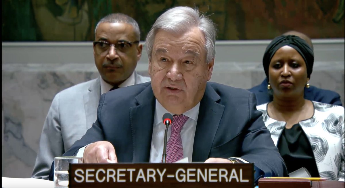 Guterres invokes the UN Charter prohibition of force, the inviolability of diplomatic premises, and the prohibition of armed reprisals. Time to step back from the brink. Renews call for ceasefire in Gaza, hostage release.