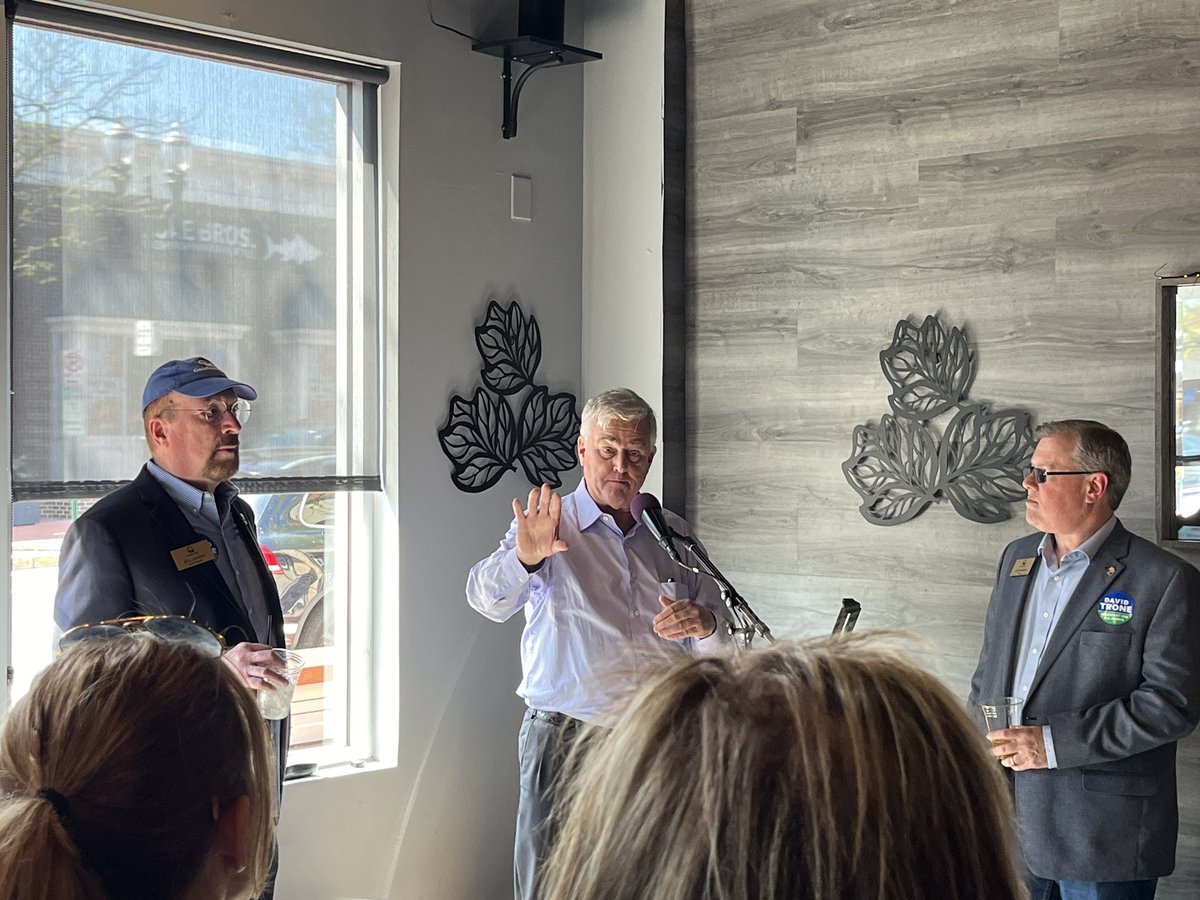 Always great to have @davidjtrone in Gaithersburg. Thanks to @judashman and @NeilHarrisSays for hosting a lovely event to support the Trone campaign at Vine Alley. I’m proud to have been an early endorser and supporter of David Trone to be our next U.S. Senator from Maryland!