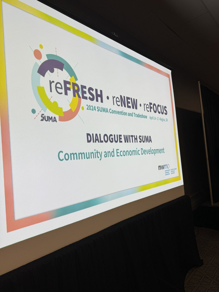 cfroze's tweet photo. Great discussion at the first session joining my colleagues Rod , April and Augustina on the panel. #Suma2024 #econmicdevelopment #Saskatchewan @CityofMooseJaw @SUMAConnect https://t.co/kAgTPbinOe