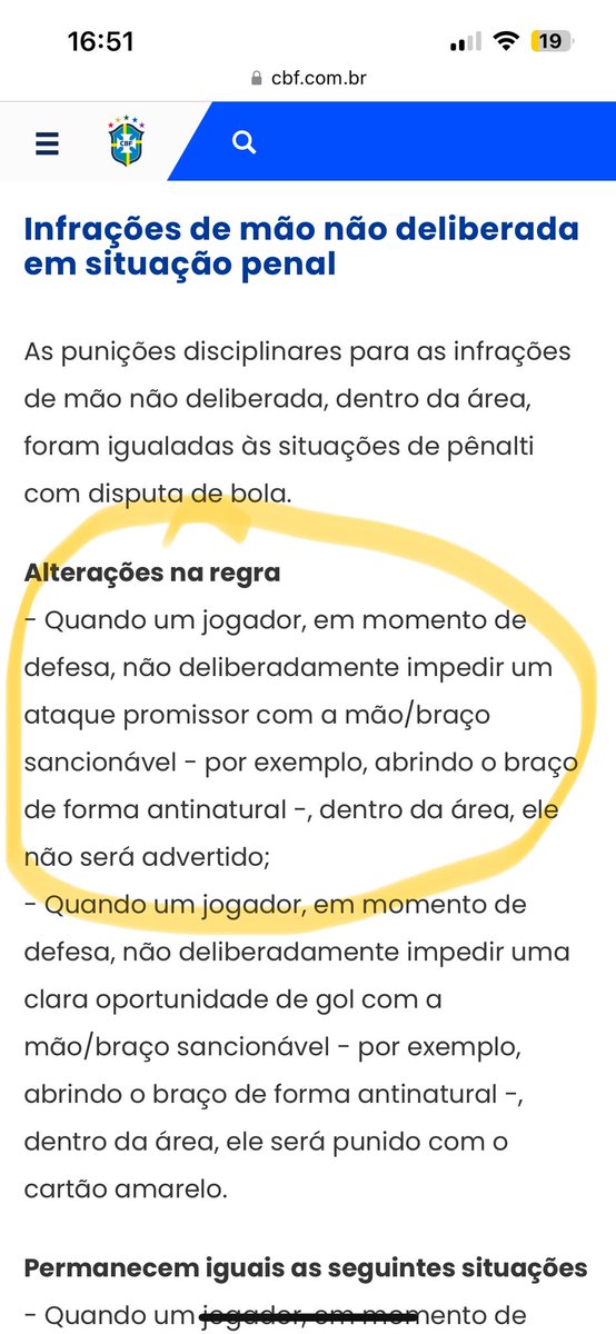 Franco28Leo's tweet photo. E aí, @CBF_Futebol ???
Notícia retirada do site de vocês. Não existe a justificativa de não marcar o pênalti porque o jogador não teve a intenção, conforme o juiz Flávio Rodrigues de Souza anunciou pra todos ouvirem! https://t.co/X3Wp9BRbZe