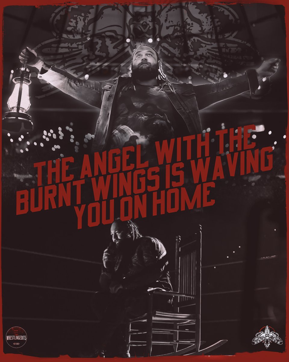 TribalGoat's tweet photo. The Angel With The Burnt Wings Is Waving You On Home #BrayWyatt #WindhamRotunda #ThankYouWindham #HeIsForever #BecomingImmortal
@Windham6 @TaylorRotunda @SOAismyReligion @FiendHurt @bakingjason @BrittanyKay5150 @AustinBoyer25 @EricGrubb17 @CWrestlingUK @HalsMals182 @rebelso80383772 @Christomatteson @JCalynnArt @JessHage @DarkSavior1047 @Hurdysketch_WWE @UncleHowdy @Callosumstudios @jodiedebb @UncleHowdy6