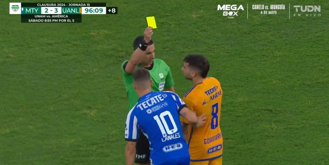 GuzmanGasso's tweet image. Muchos comentarios respecto al minuto en que cayó el 3-3 de @Rayados vs Tigres en el #ClasicoRegio... Por ello, aclaremos algunos puntos...

📝🇲🇽🏟️

⚽ El gol cayó al minuto 99:24...

🔍 Al minuto 92:18, César Ramos amonesta 🟨 a Carlos Felipe Rodríguez por retardar la…