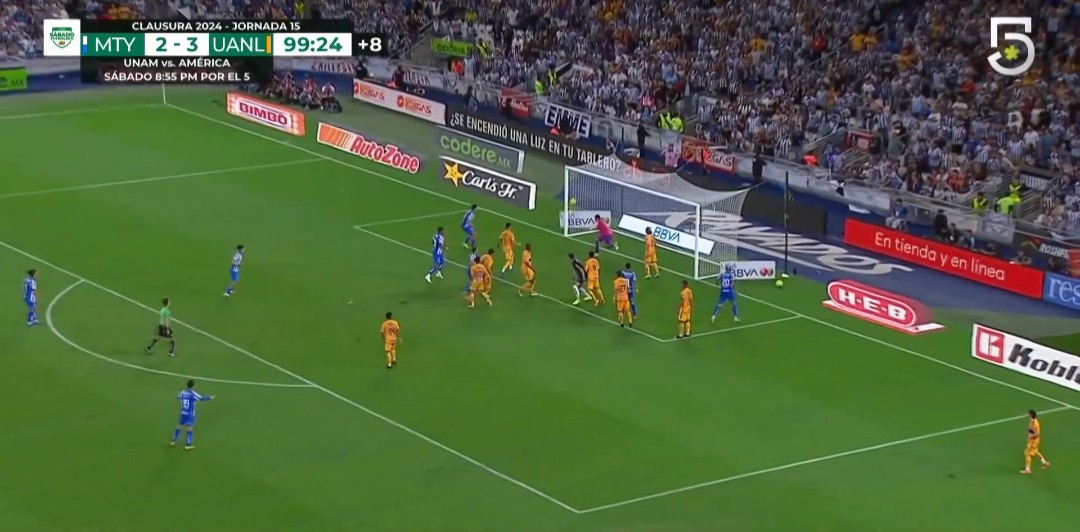 GuzmanGasso's tweet image. Muchos comentarios respecto al minuto en que cayó el 3-3 de @Rayados vs Tigres en el #ClasicoRegio... Por ello, aclaremos algunos puntos...

📝🇲🇽🏟️

⚽ El gol cayó al minuto 99:24...

🔍 Al minuto 92:18, César Ramos amonesta 🟨 a Carlos Felipe Rodríguez por retardar la…