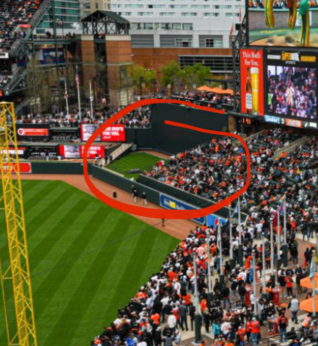 thedunmire's tweet photo. So the @Orioles already have the birdbath.

When do we get the cow pasture and you’ve gotta wear a cow costume to sit out there? 🐄 https://t.co/9lXnN1ZFyC