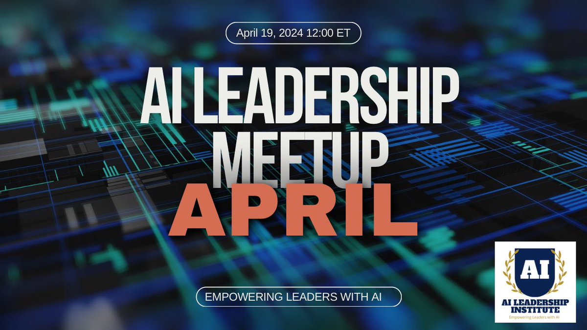 Join us for our Monthly Meetup for AI Leaders! We will be live on zoom this Friday at 12 pm EST! It’s a great time to join, learn some new skills, and network among other peers in this space. Join our community to get access to the call! skool.com/iheartai/about