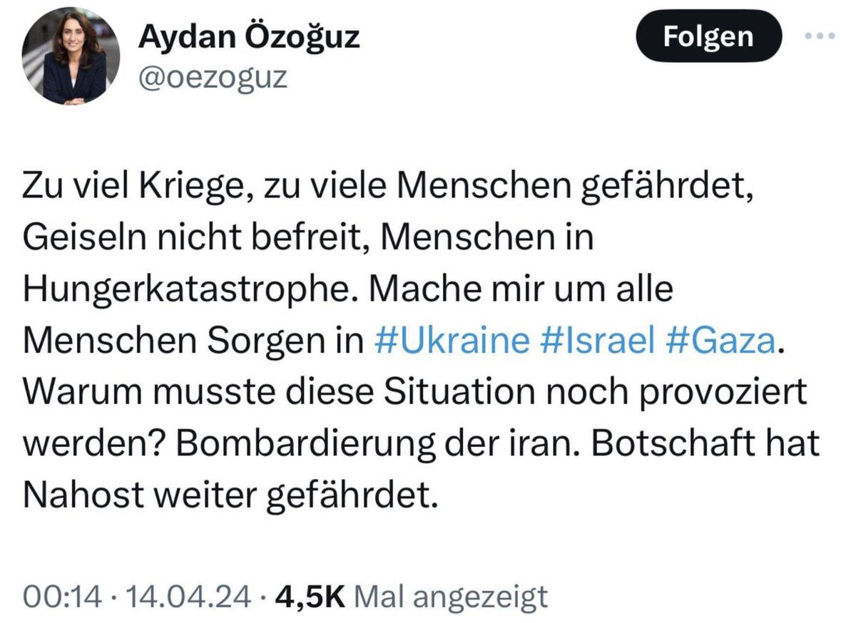 Ehrlich gesagt verstehe ich nicht, was an diesem Tweet von Aydan #Oezoguz falsch sein soll. Die Frau hat wirklich schon viel Mist in ihrem Leben von sich gegeben, den Björn #Höcke in seinem Buch auch korrekt aufgegriffen hat. Dafür gehört sie auch kritisiert. Aber doch nicht…