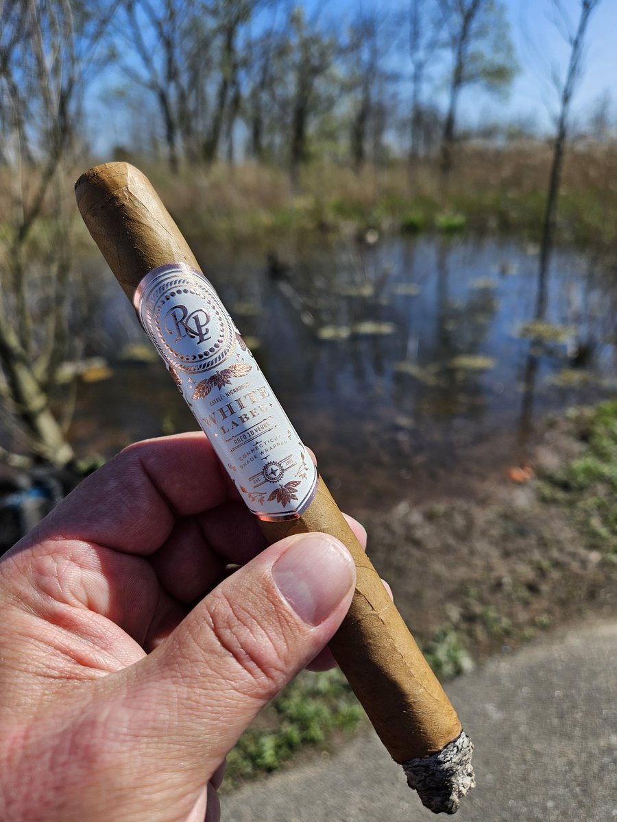 Enjoy this nice cigar with this beautiful weather. #cigars #rockypatelcigars