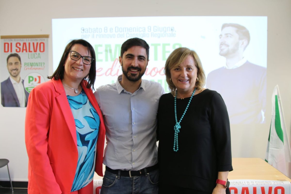 GiannaPentenero's tweet photo. Sono stata al fianco di @lukedisa per il lancio di una campagna elettorale democratica e aperta, pronta a incontrare uomini e donne dei territori e conquistare con trasparenza e competenza il governo del Piemonte #drittaalpunto https://t.co/IQkz3OVcSJ