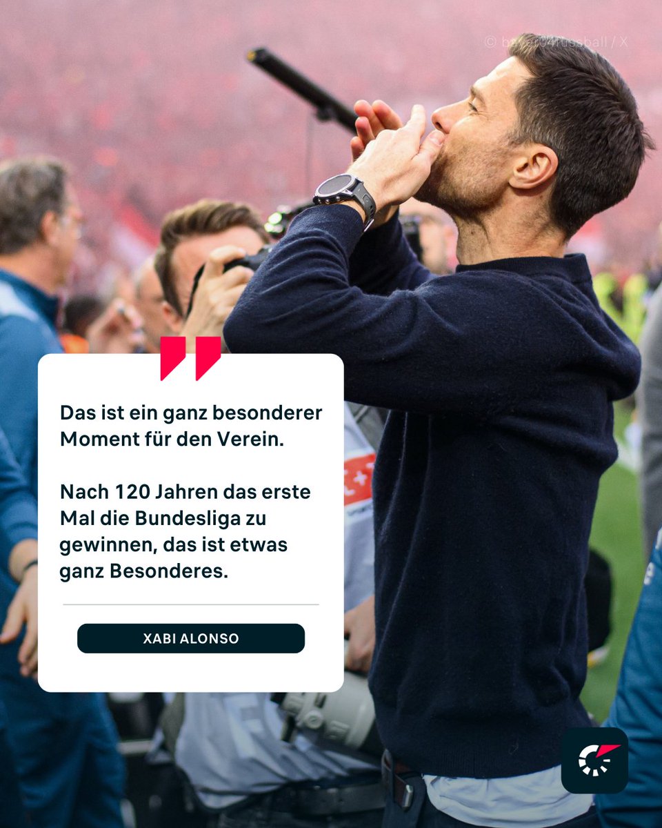 FlashscoreDE's tweet photo. 🔥 Xabi Alonso: "Die Spieler sind top, sie sind eine Top-Mannschaft! Ich bin sehr stolz auf alle.  Für mich ist es eine Ehre hier zu arbeiten. Wir wollen mehr! 💪

#B04SVW #Meisterschaft #Leverkusen #Tatort #Bundesliga #LEVSVW #Bundesliga #Arsenal #Wirtz #ARSAVL https://t.co/s24ge8Tvnv
