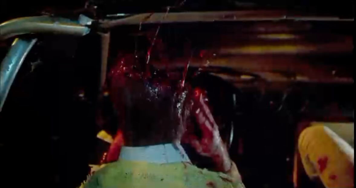 wynnethefreak's tweet photo. Texas Chainsaw Massacre 2 (1986)

The effects in this one are lovely. Why does the chainsaw always get stuck in the ceiling? This man literally chainsawed an ice chest then started licking his lips for some coochie. I’m dying 💀 https://t.co/omsf6ZrD5u