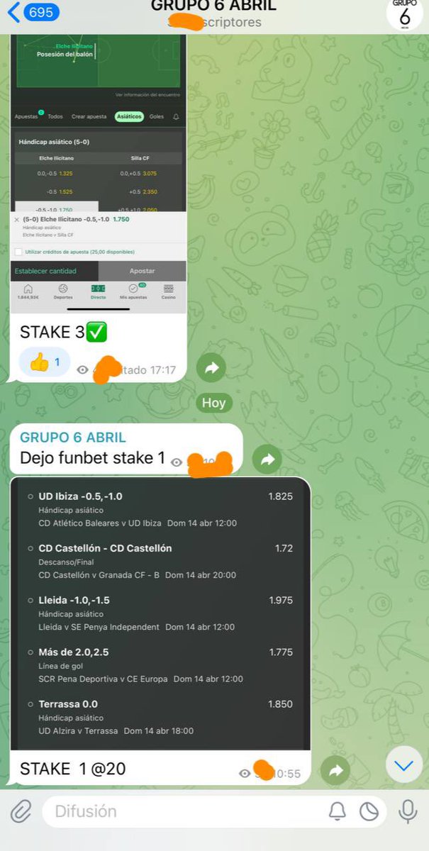 Bet2Earn's tweet photo. Y para cerrar el DOMINGO… hoy nuestro Tipster GRUPO 6 la ha liado en su servicio Premium acertando una FUNBET @15.82 ✅🤑✅🤑

Lleva unas semanas brutales ‼️

Últimas 5 jornadas de la liga del Tipster @adriansoria314 y está aprovechando la INFO que tiene para cada jornada, ayer ya la lío en su servicio con un Elche Ilicitano arrollador… 👀✅

Quedan varias plazas disponibles, contrata ya aquí 👉🏼 https://t.co/5qRJaFiNsE

📲 @bet2earnhelp si contratas.