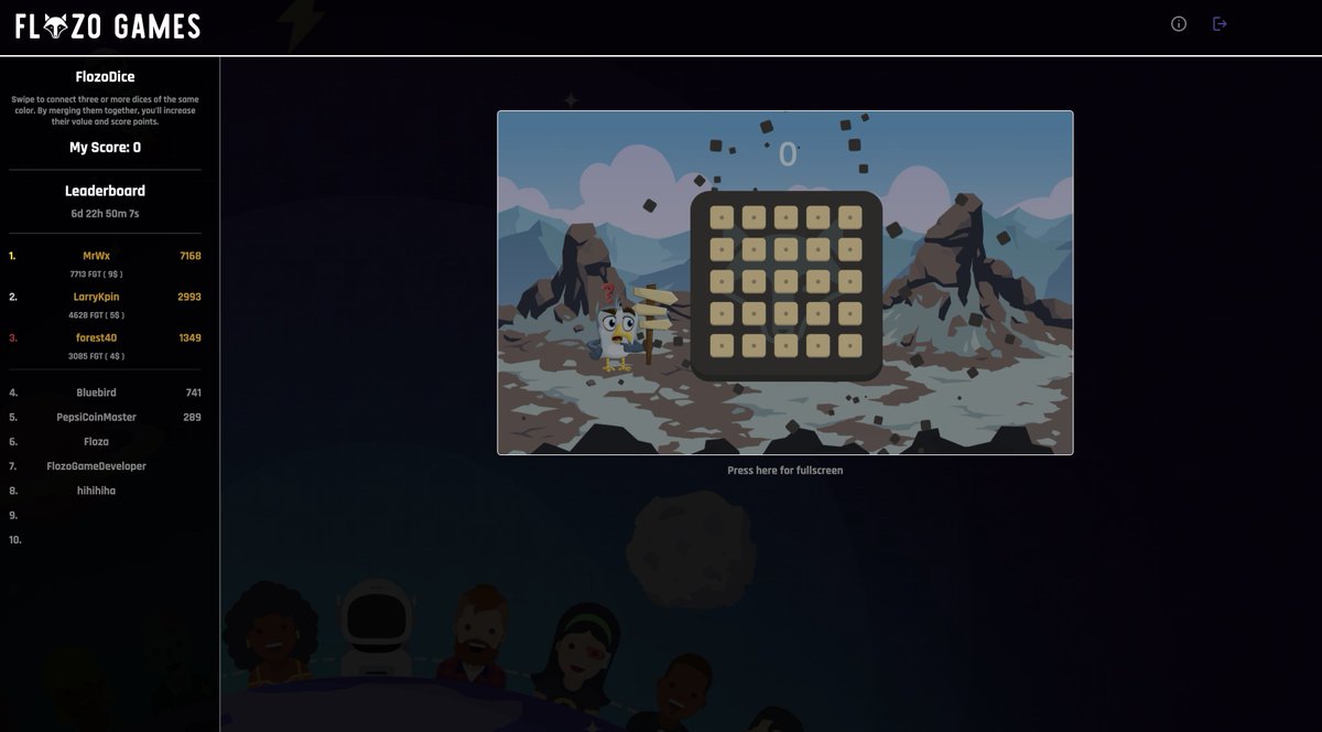 FlozoGames's tweet photo. Have you played our newest Game #FlozoDice? 
Play now and let the dice decide your fate! 🔥

#GameFi #bnb #bsc #doge https://t.co/9rtqctkPd7